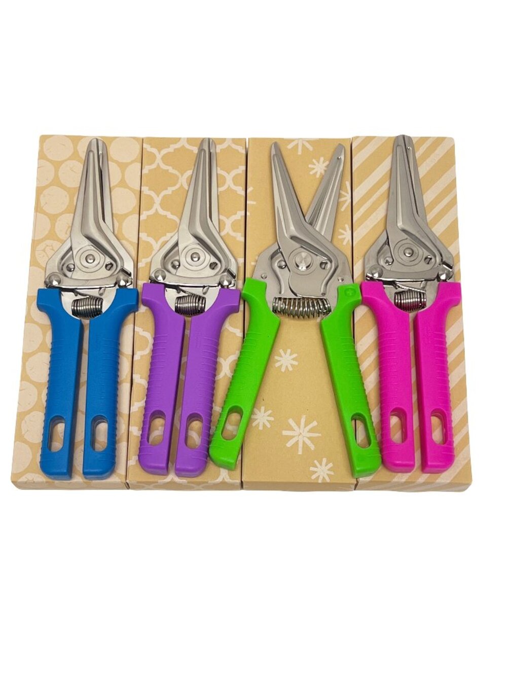 Kuhn Rikon Shears Scissors Set of 4 NEW NEON COLORS K49303